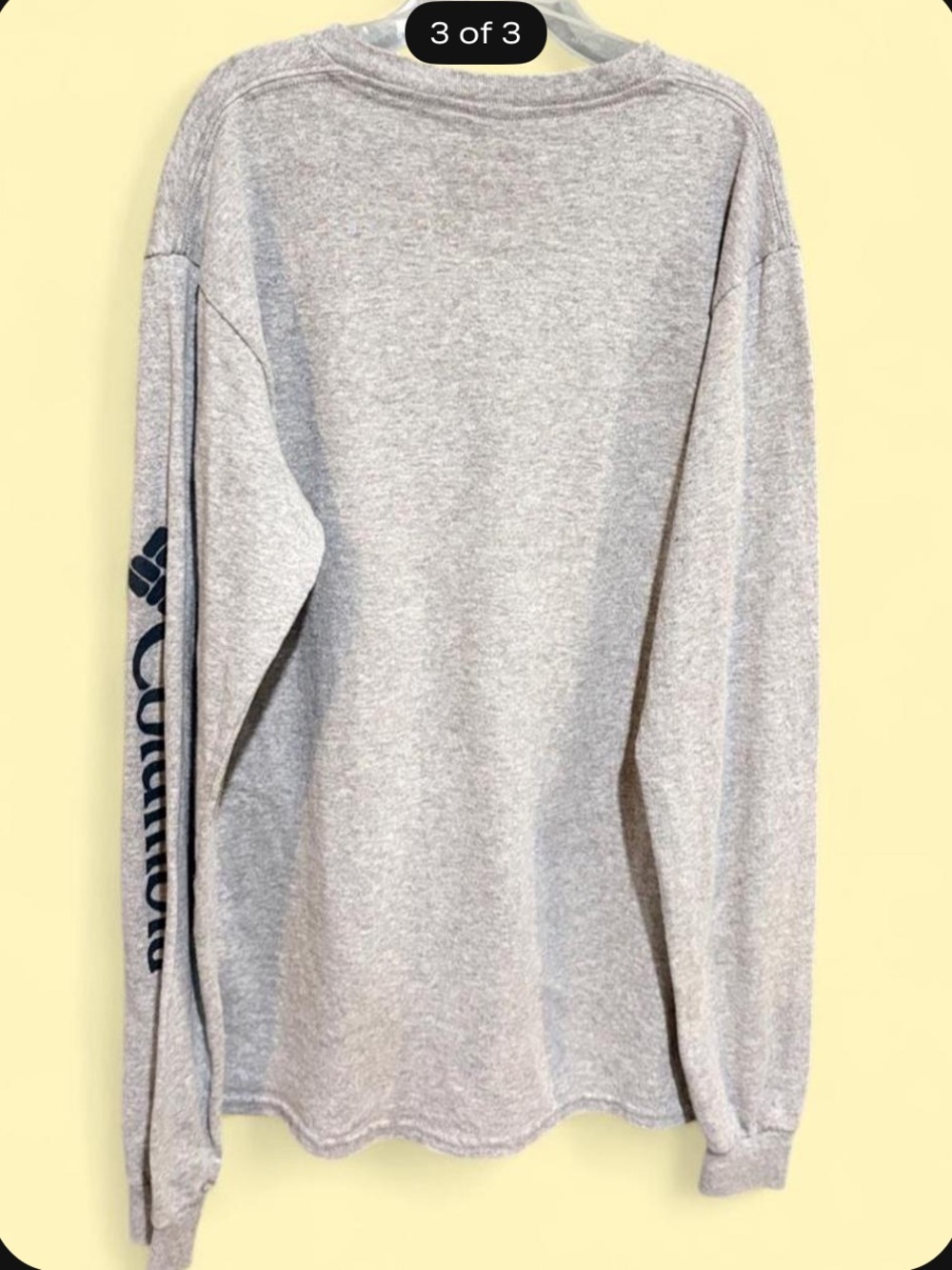 Men’s Columbia Long Sleeve Graphic Tee - Gray with Sunset Graphic size small - Picture 2 of 3